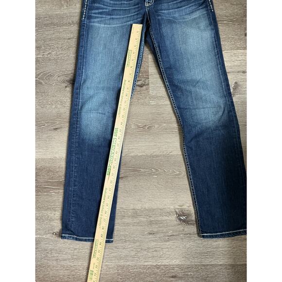 Buckle BKE Jeans Womens Size 29x31.5 Kate Straight Low Rise Medium Wash Denim - Picture 3 of 11